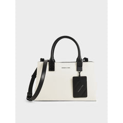 CHARLES & KEITH Cameron Double Top Handle Bag