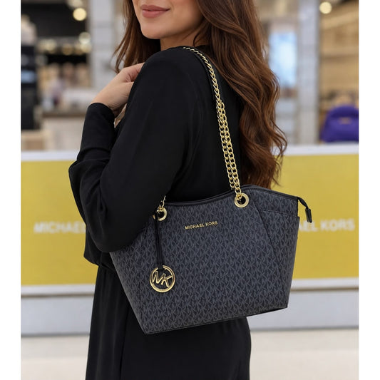 Michael Kors Jet Set Large Signature Logo Shoulder Bag