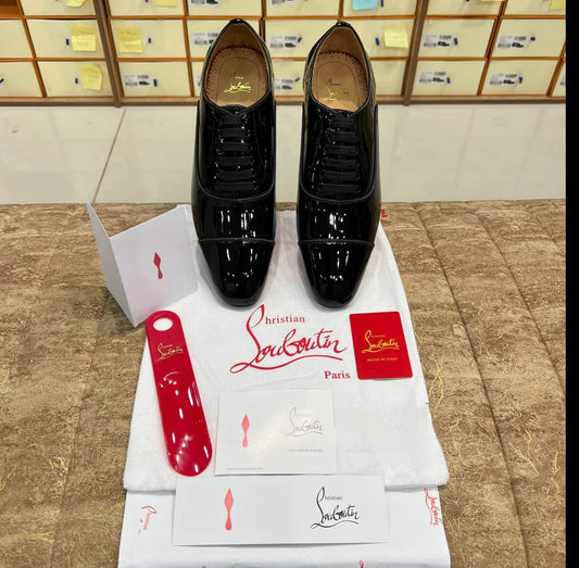 High Quality Imported Pure Leather Brand Logo Shoes