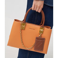 CHARLES & KEITH Cameron Double Top Handle Bag