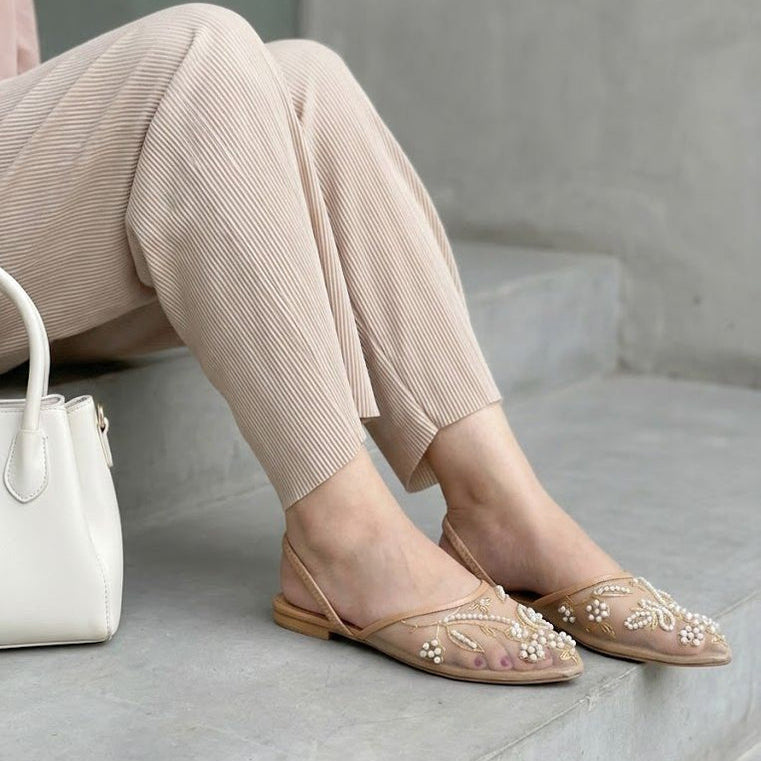 Elegant Beige  Mules