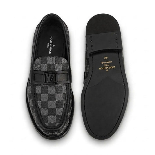 High Quality Imported Pure Leather Brand Logo Shoes