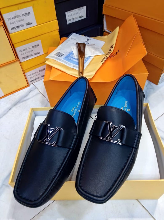 High Quality Imported Pure Leather Brand Logo Shoes