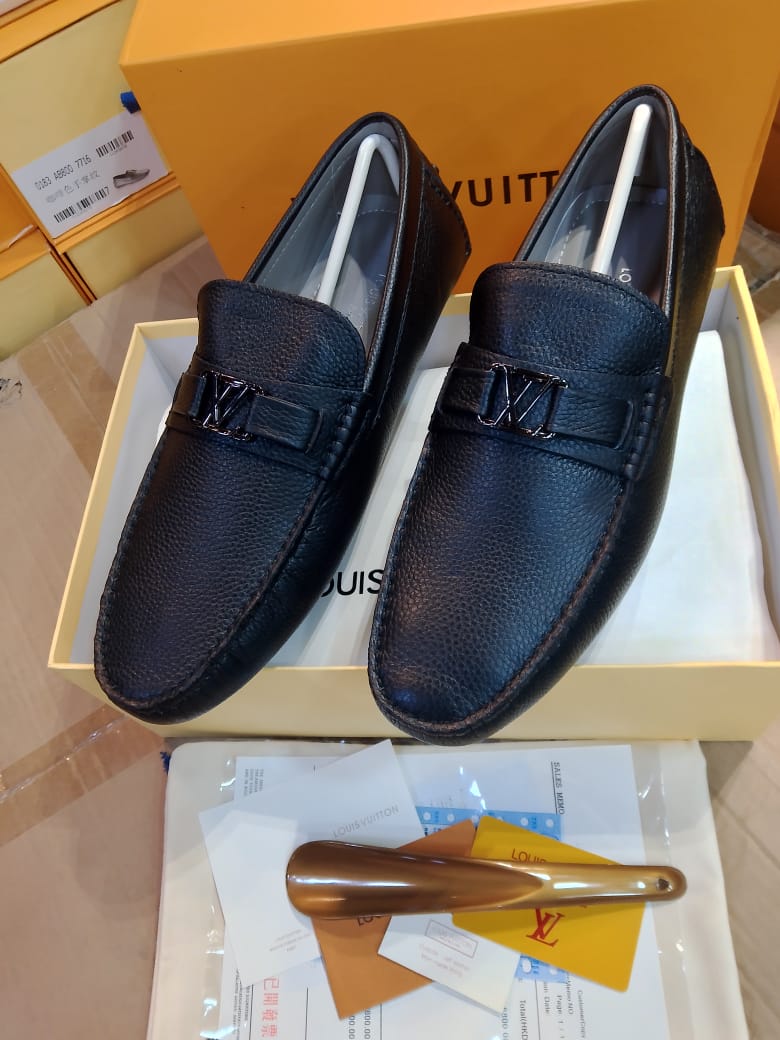 High Quality Imported Pure Leather Brand Logo Shoes