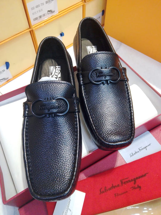 High Quality Imported Pure Leather Brand Logo Shoes