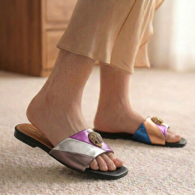 Brand Logo Soft Flat Slipper