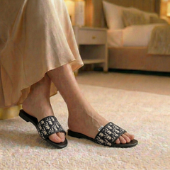 Brand Logo Soft Flat Slipper