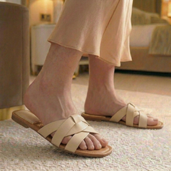 Brand Logo Soft Flat Slipper