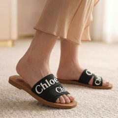 Brand Logo Soft Flat Slipper