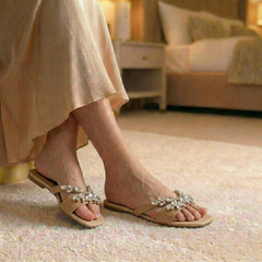 Brand Logo Soft Flat Slipper