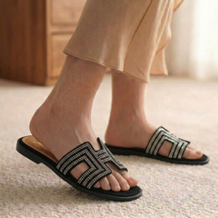 Brand Logo Soft Flat Slipper