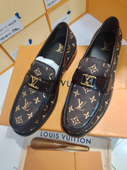 High Quality Imported Pure Leather Brand Logo Shoes