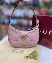 GUCCI GG Marmont half-moon shoulder bag