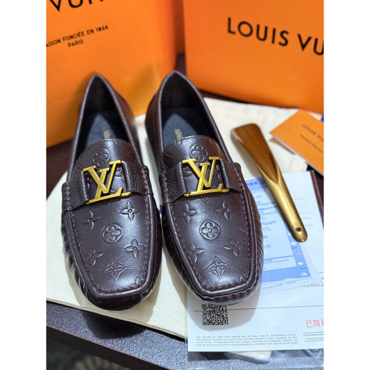 High Quality Imported Pure Leather Brand Logo Shoes