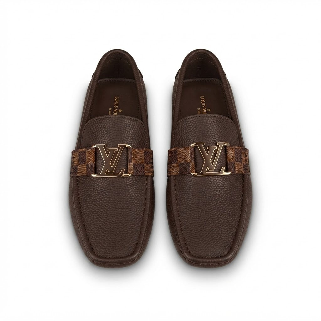 High Quality Imported Pure Leather Brand Logo Shoes