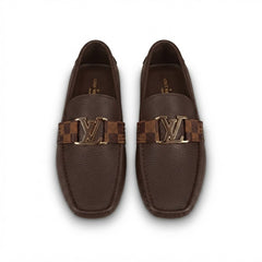 High Quality Imported Pure Leather Brand Logo Shoes