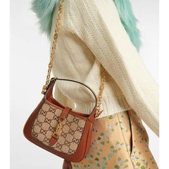 GUCCI Jackie 1961 Crystal GG Mini Shoulder Bag