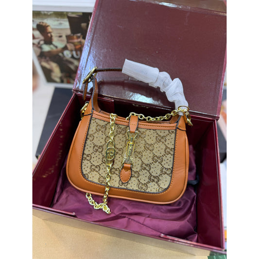 GUCCI Jackie 1961 Crystal GG Mini Shoulder Bag