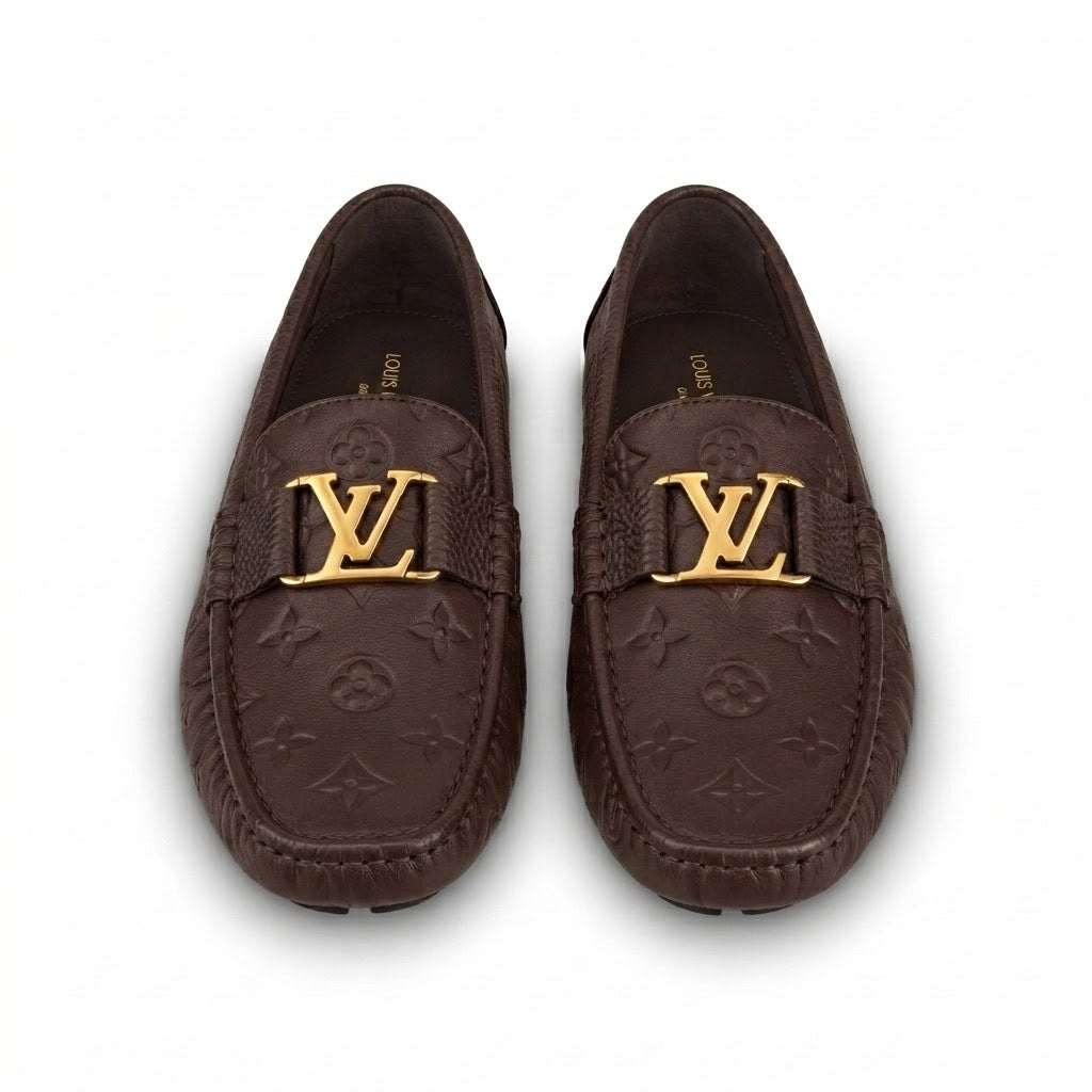High Quality Imported Pure Leather Brand Logo Shoes
