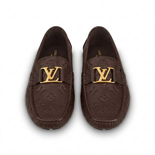 High Quality Imported Pure Leather Brand Logo Shoes