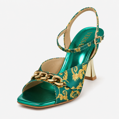 Designer Soft Brand Logo Heels