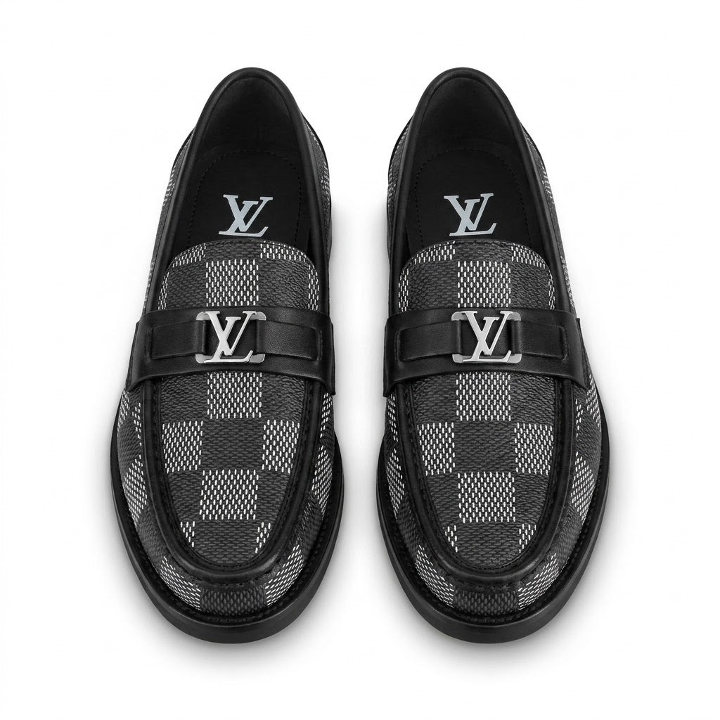 High Quality Imported Pure Leather Brand Logo Shoes