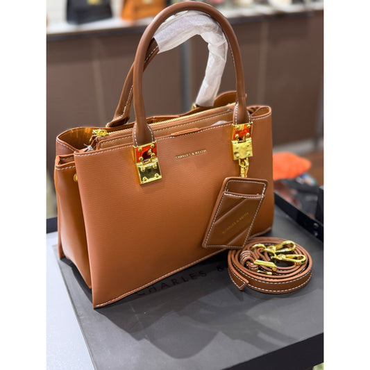 CHARLES & KEITH Cameron Double Top Handle Bag