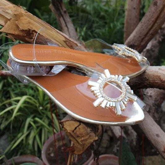 High Quality Stylish Transparent Low Heels