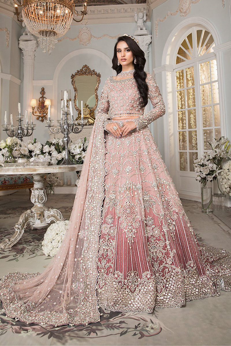 Maria B. 178 - 3 Piece Net Embroidered Dress with Net Embroidered Dupatta