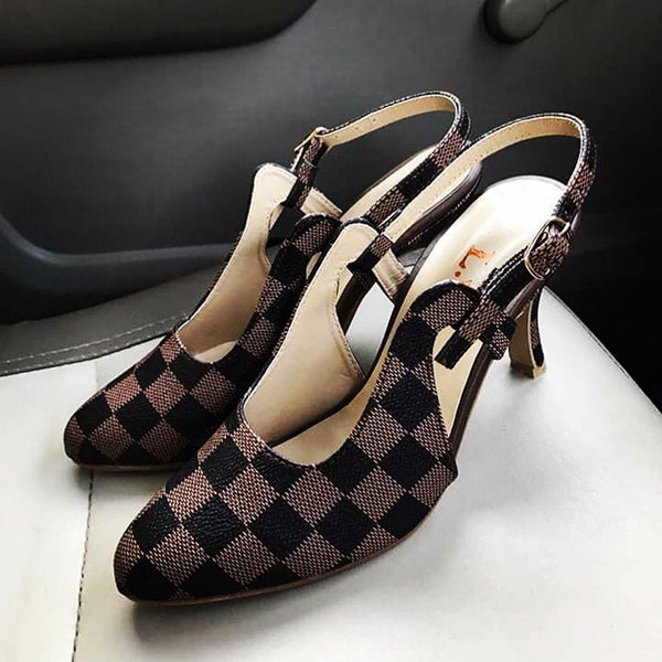 Brand Logo Soft Leather Sandal