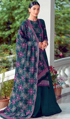 Bareeze 47 – 3 Piece Embroidered Karandi Dress with Shawl