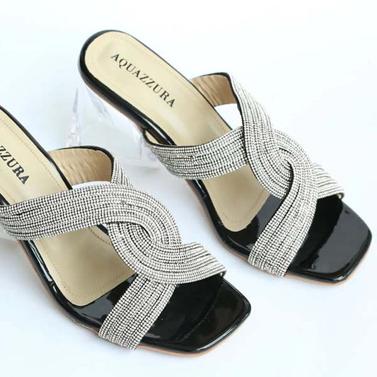 Designer Soft Brand Logo Transparent Heels