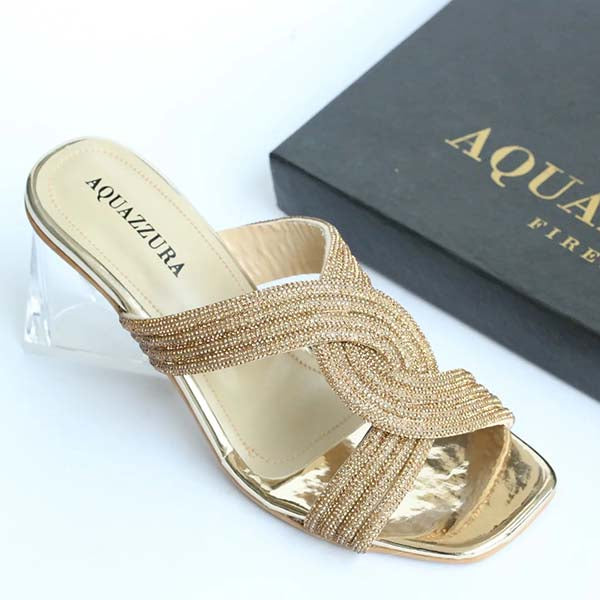 Designer Soft Brand Logo Transparent Heels