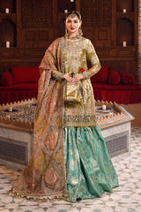 Maria B. 200 (A Plus Replica) - 3 Piece Organza Dress with Khaddi Net Dupatta