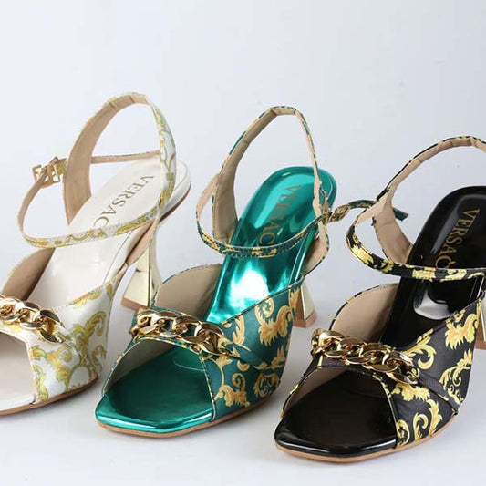 Designer Soft Brand Logo Heels
