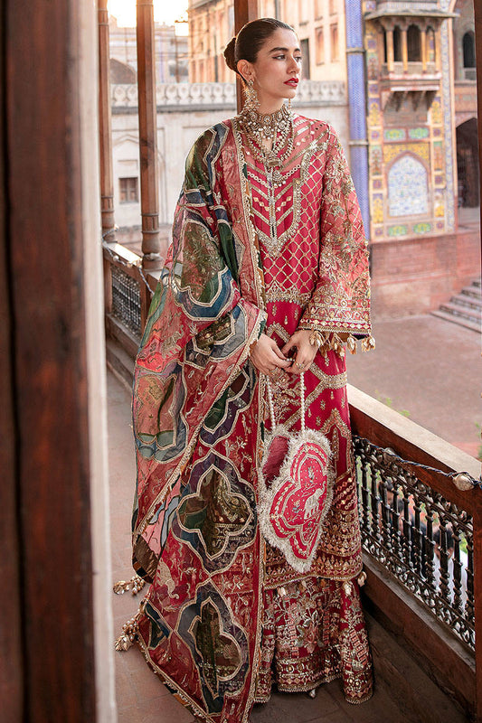 Mohsin Ranjha 09 (A Plus Replica)  - 3 Piece Organza Dress with Organza Dupatta