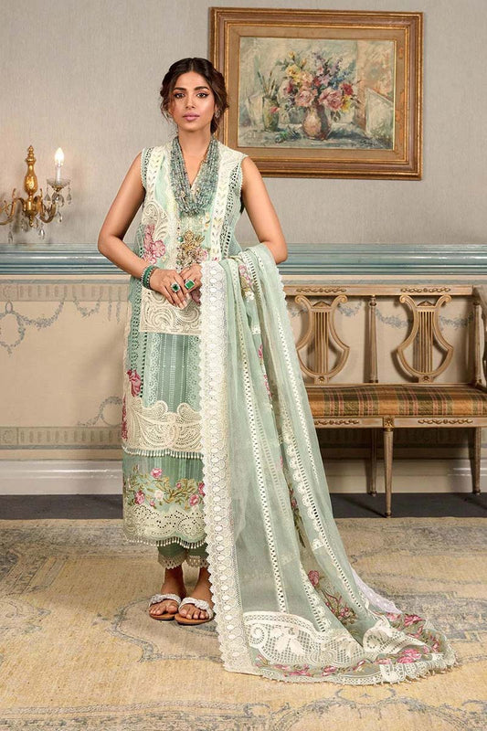 Crimson 05 - 3 Piece Embroidered Lawn Dress with Cotton Net Embroidered Dupatta