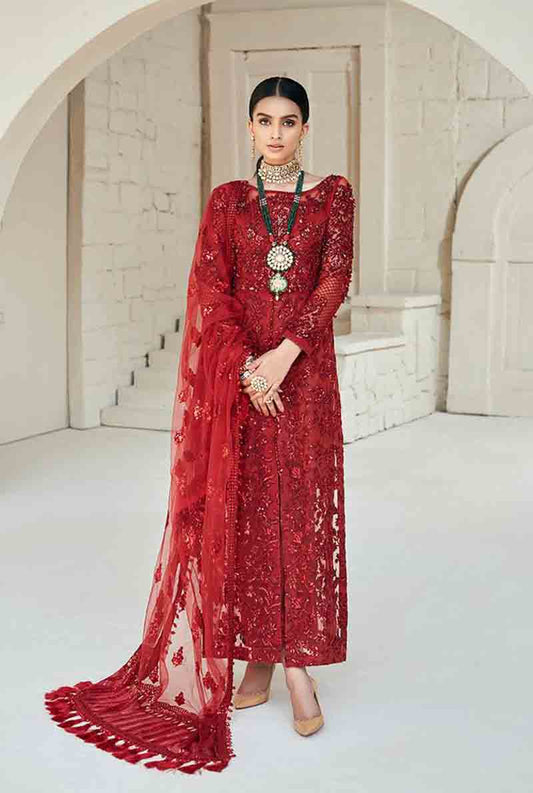 Maryam Hussain 01 - 3 Piece Net Dress with Net Dupatta
