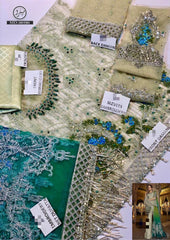 Maria B. 76 - 3 Piece Embroidered Net Dress with Net Dupatta