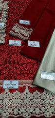 AGHA NOOR 09 - 3 Piece Crinkle Chiffon Dress with Chiffon Dupatta