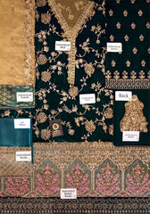 Zainab Chottani 06 – 3 Piece Embroidered Velvet Dress with Mysuri Dupatta
