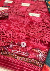 Farah Talib Aziz 01A - 3 Piece Embroidered Lawn Dress with Silk Dupatta