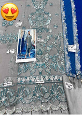 Gulaal 04 - 3 Piece Net Dress Dress with Net Embroidered Dupatta